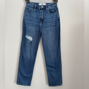 Hollister Curvy High Rise Vintage Straight Stretch Denim